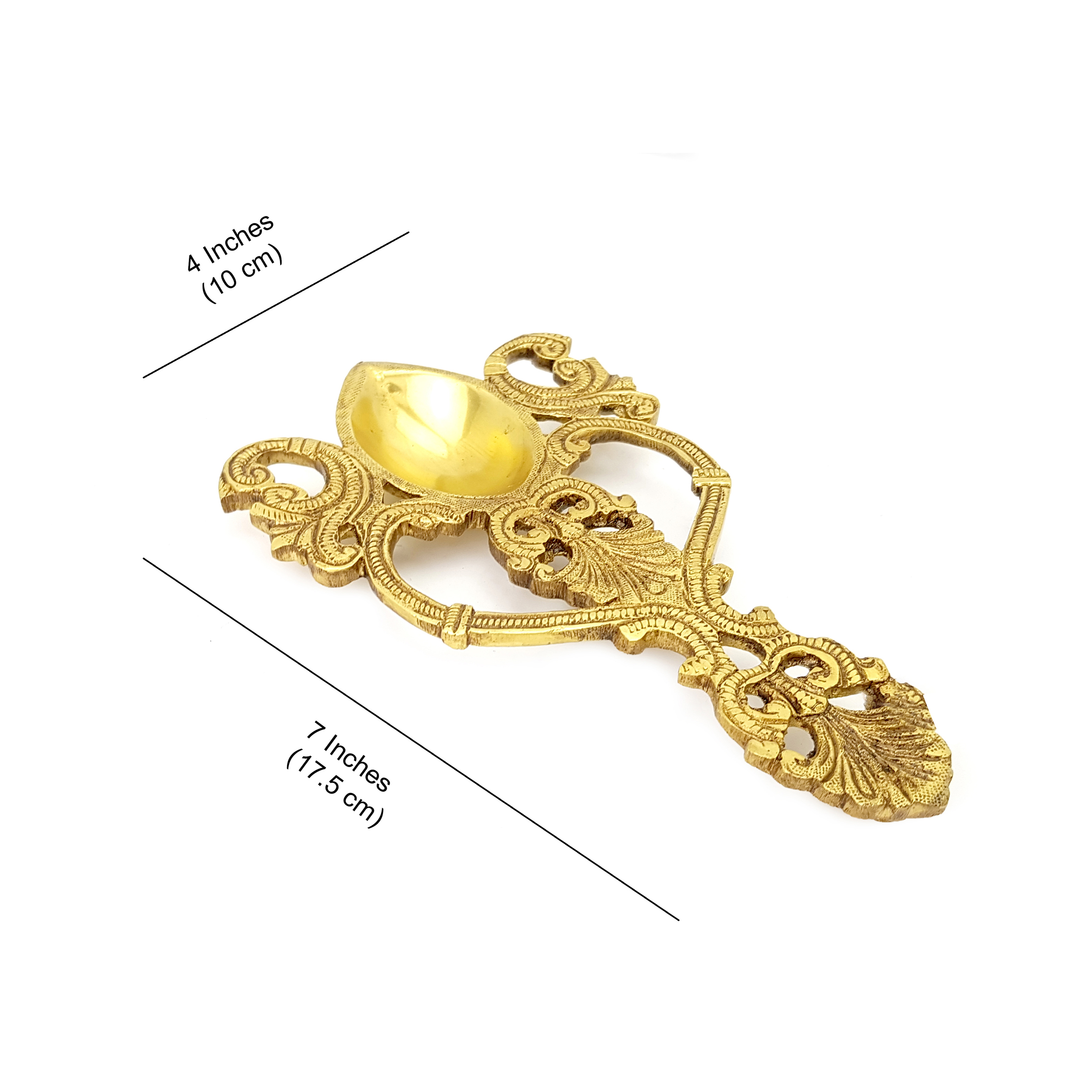 Ethnic Handcarved Brass Pooja Havan Spoon