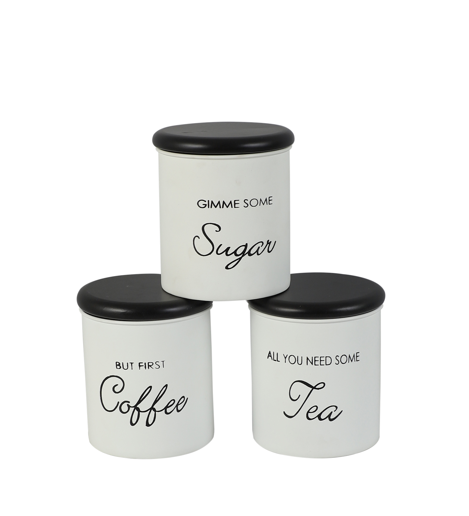 Metal Storage Jar & Container, Break Resistant Tea , Sugar and Coffee Jar