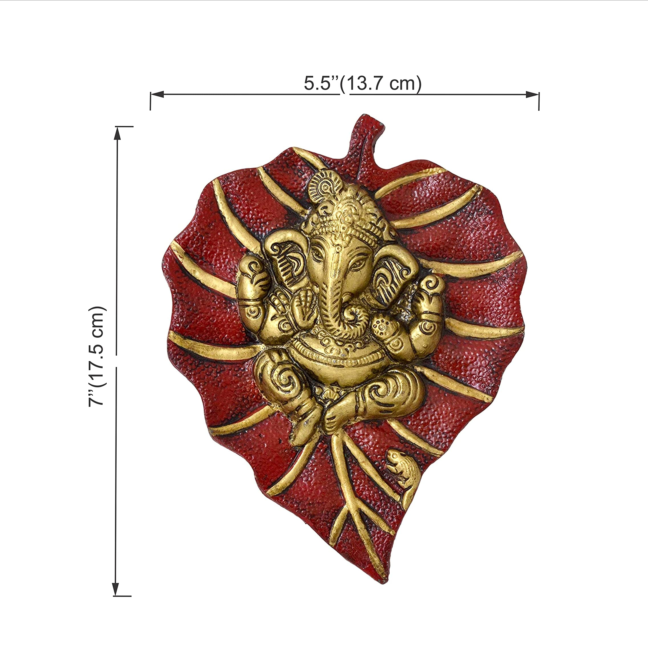 Patta Ganesha Metal Wall Hanging