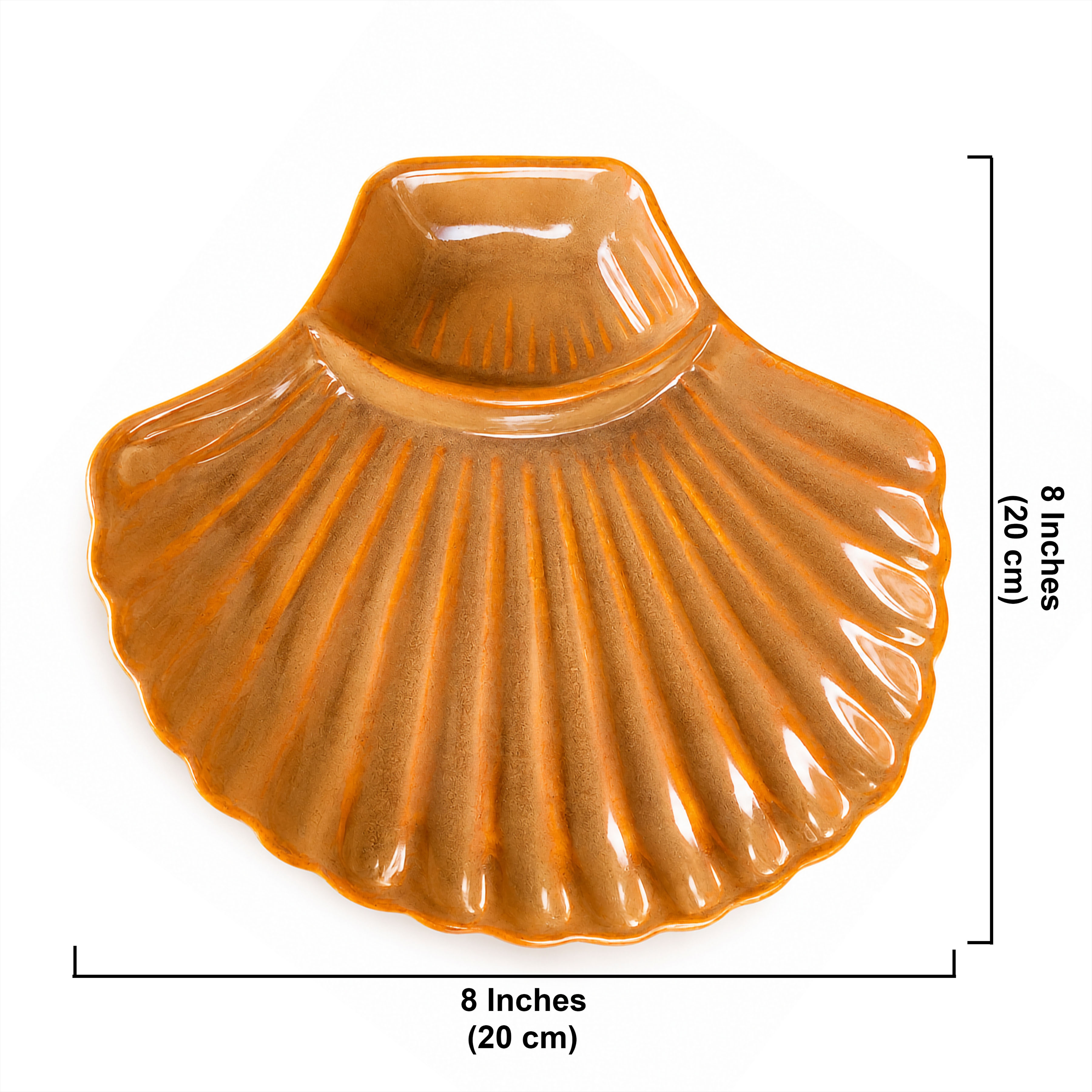 Ceramic Chip And Dip Serving Platter
