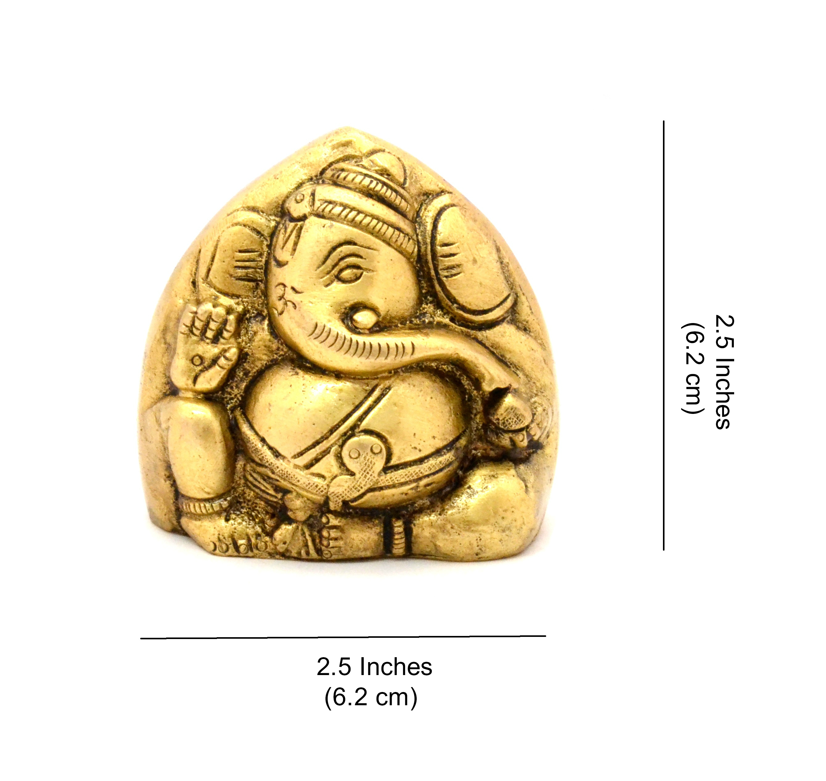 Brass Twin Faced Ganesha