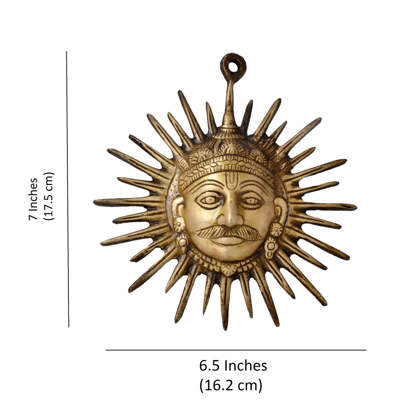 Brass Surya Wall Hanging for Home Decor