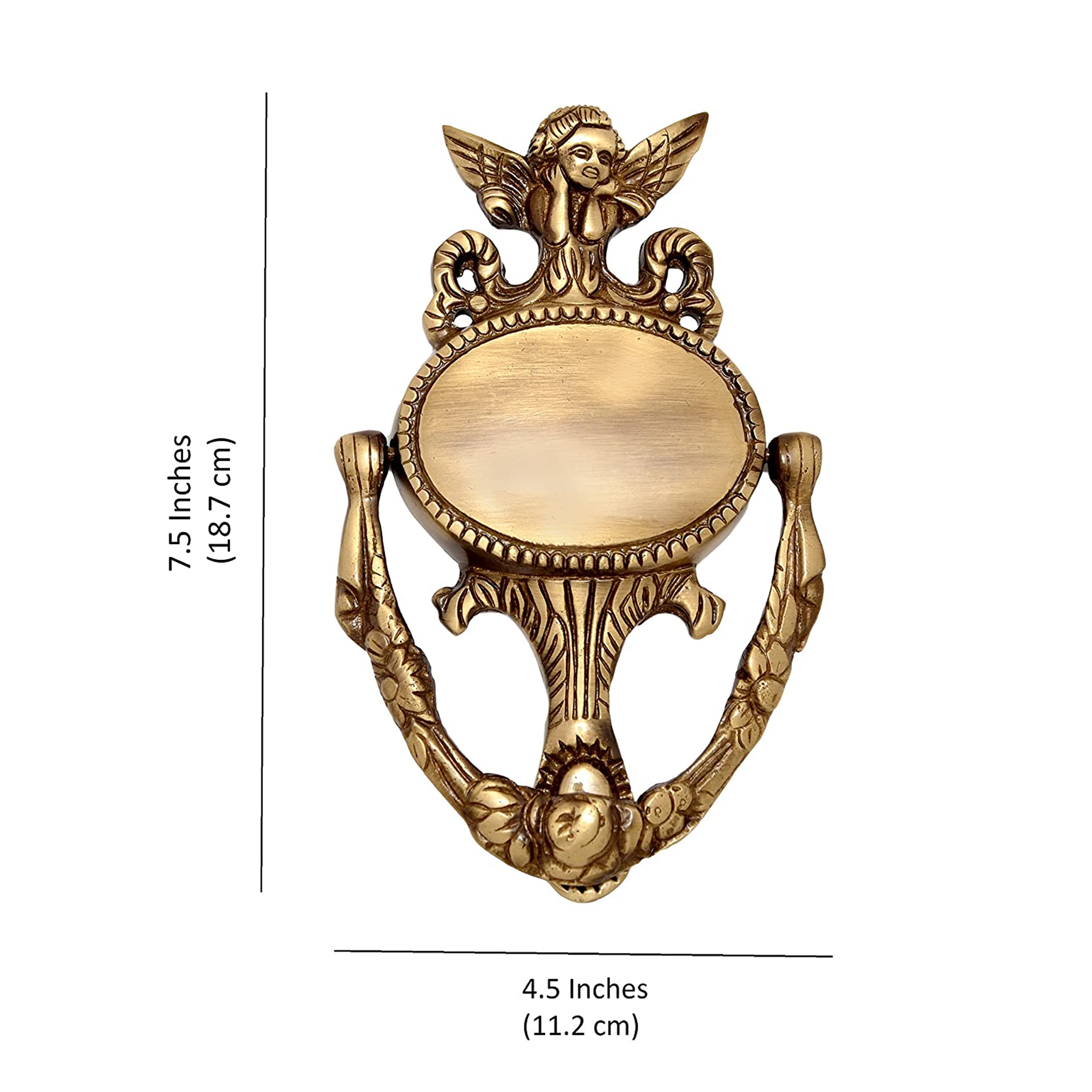 Brass Guardian Angel Door Knocker
