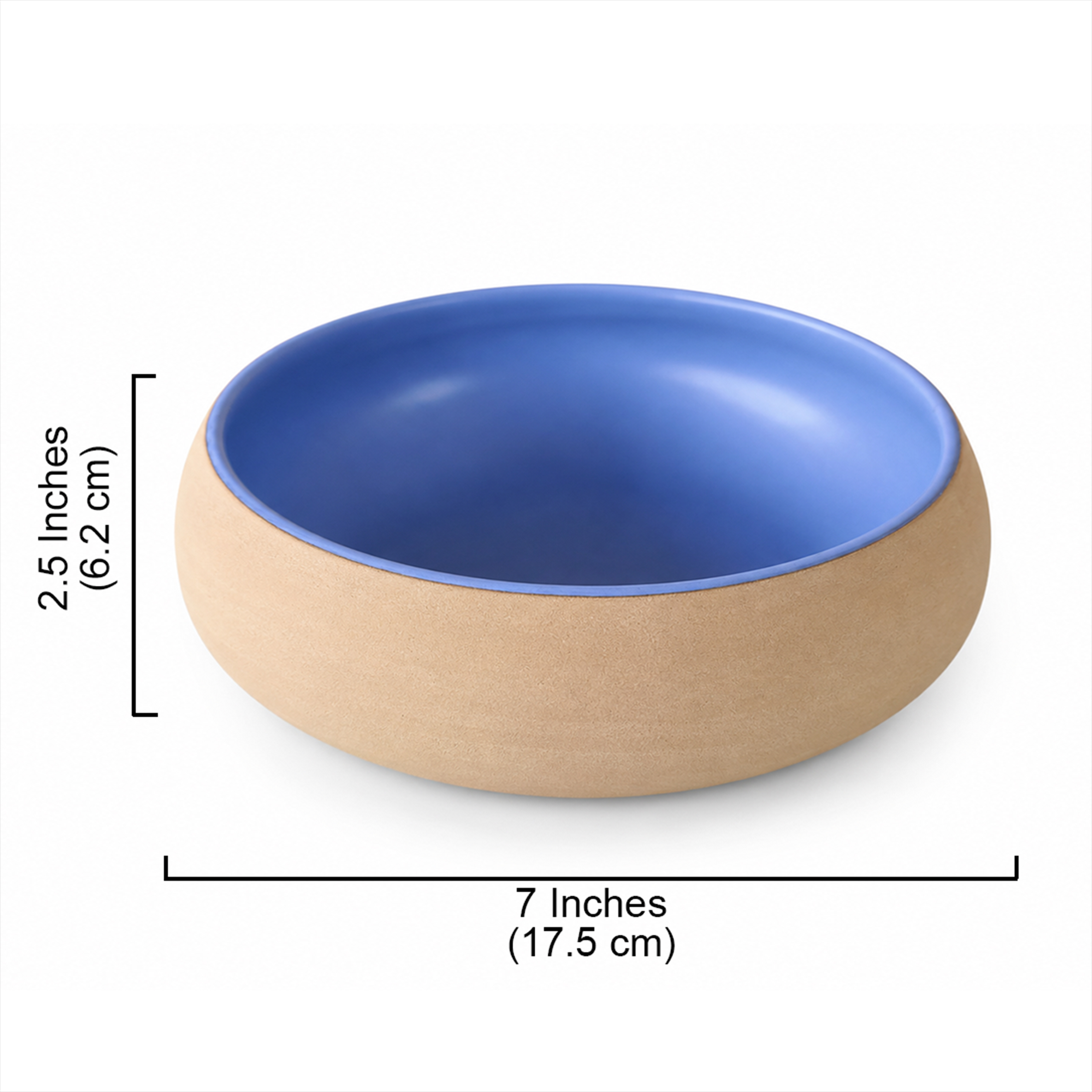 7 Inch Handcrafted Ceramic Serving Bowl