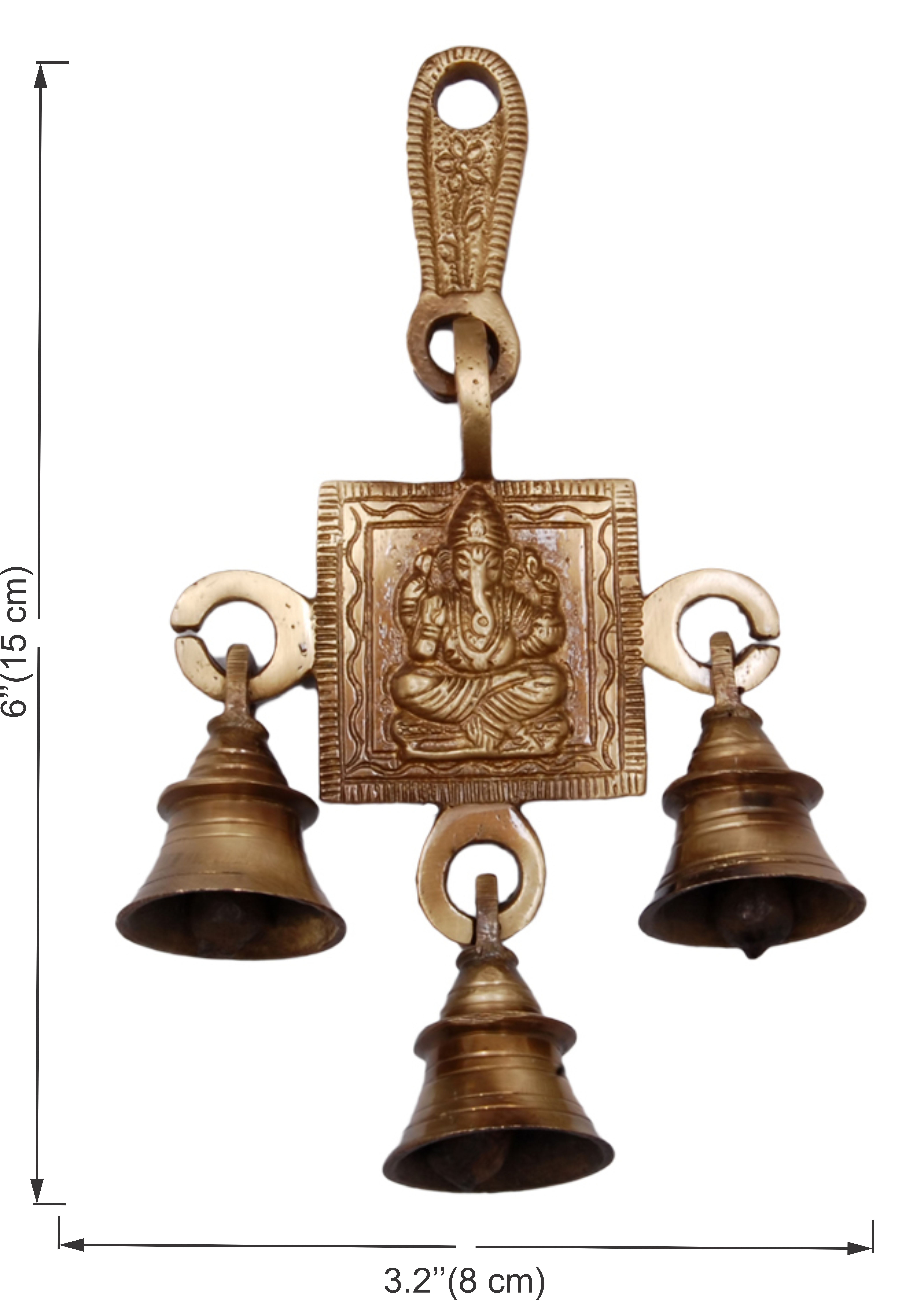 Ganesha Design Brass Bells