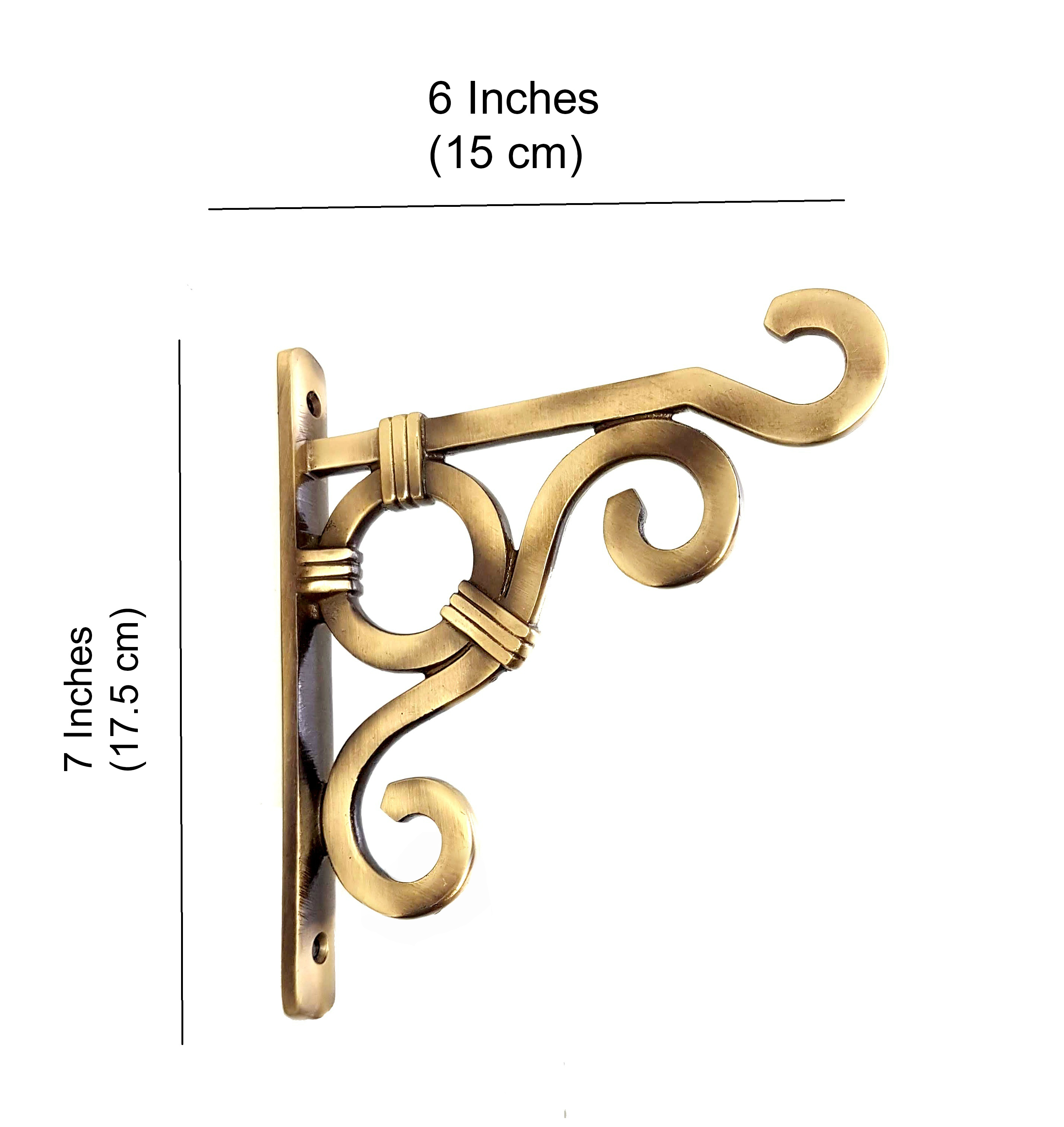 Ethnic Carved Brass Wall Lantern Diya Hanger Planter Hangers
