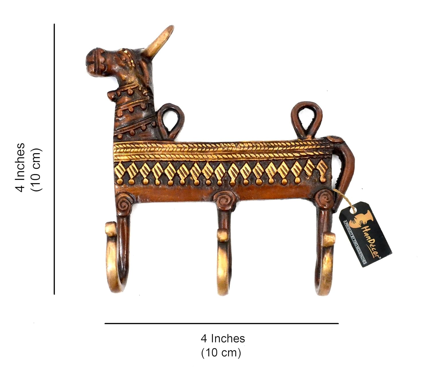 Ethnic Cow Brass Key Multicolored