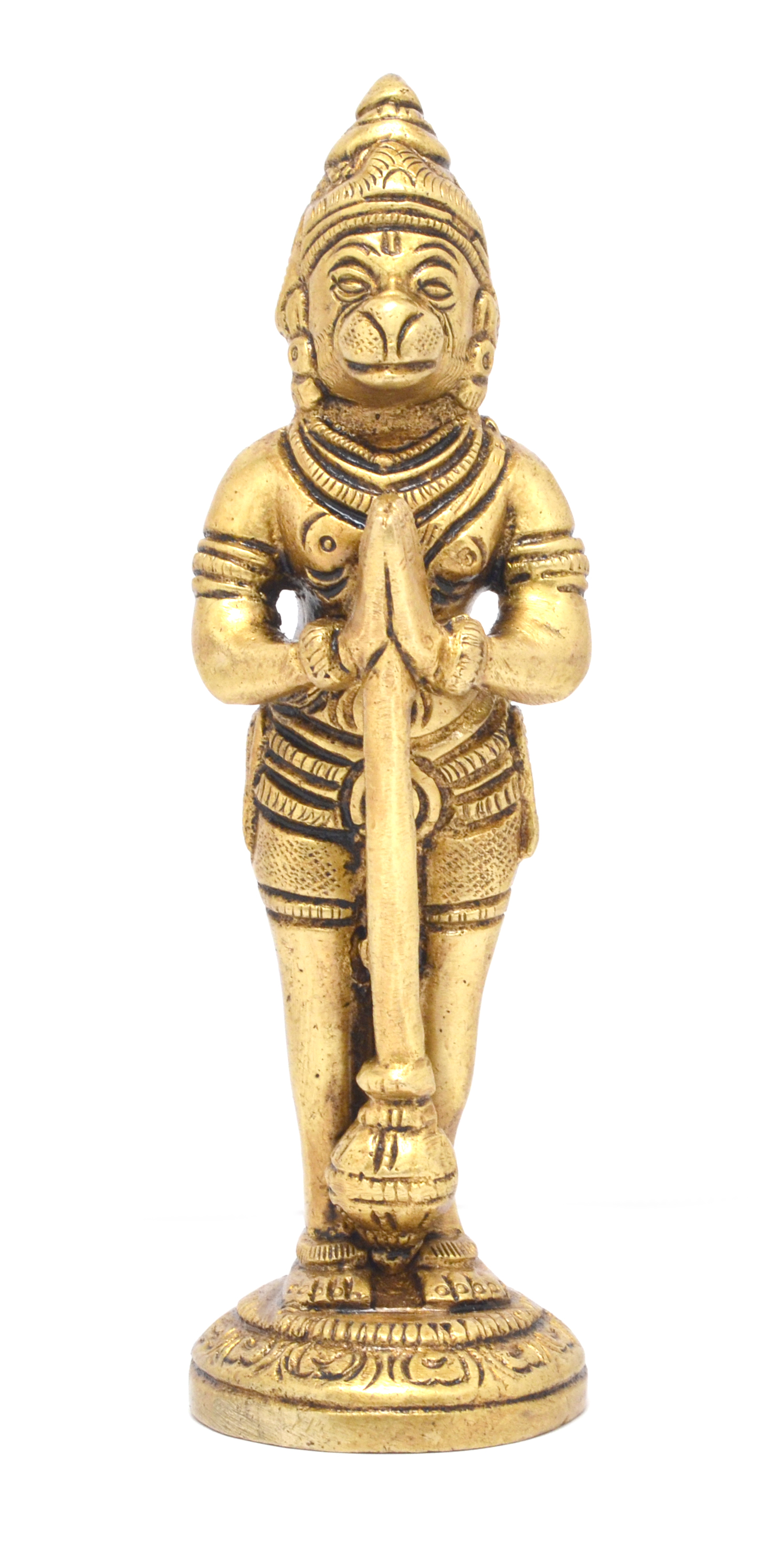 5 Inches Humble Hanuman Mudra Brass Statue
