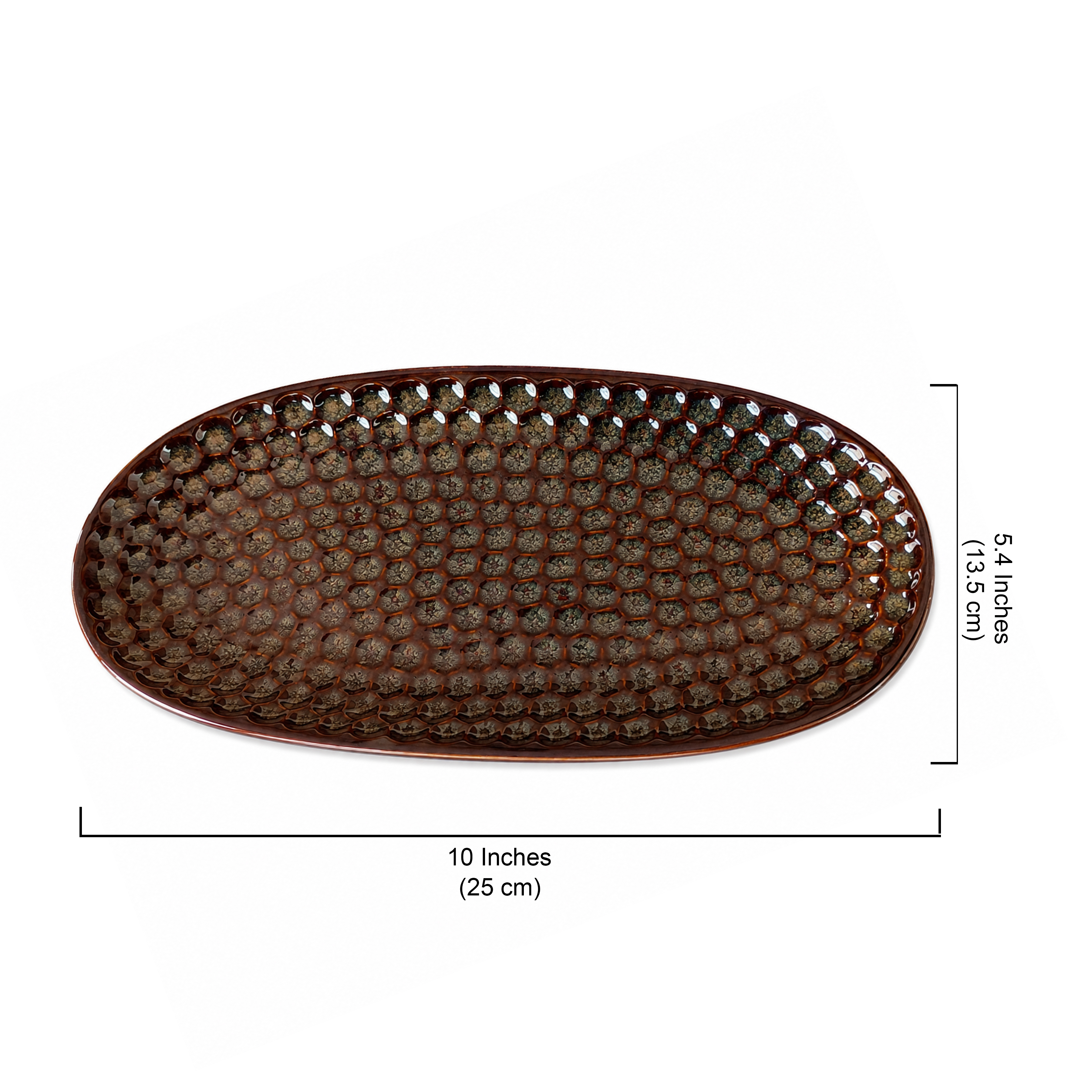 10 Inches Premium Oval Ceramic Serving Platter