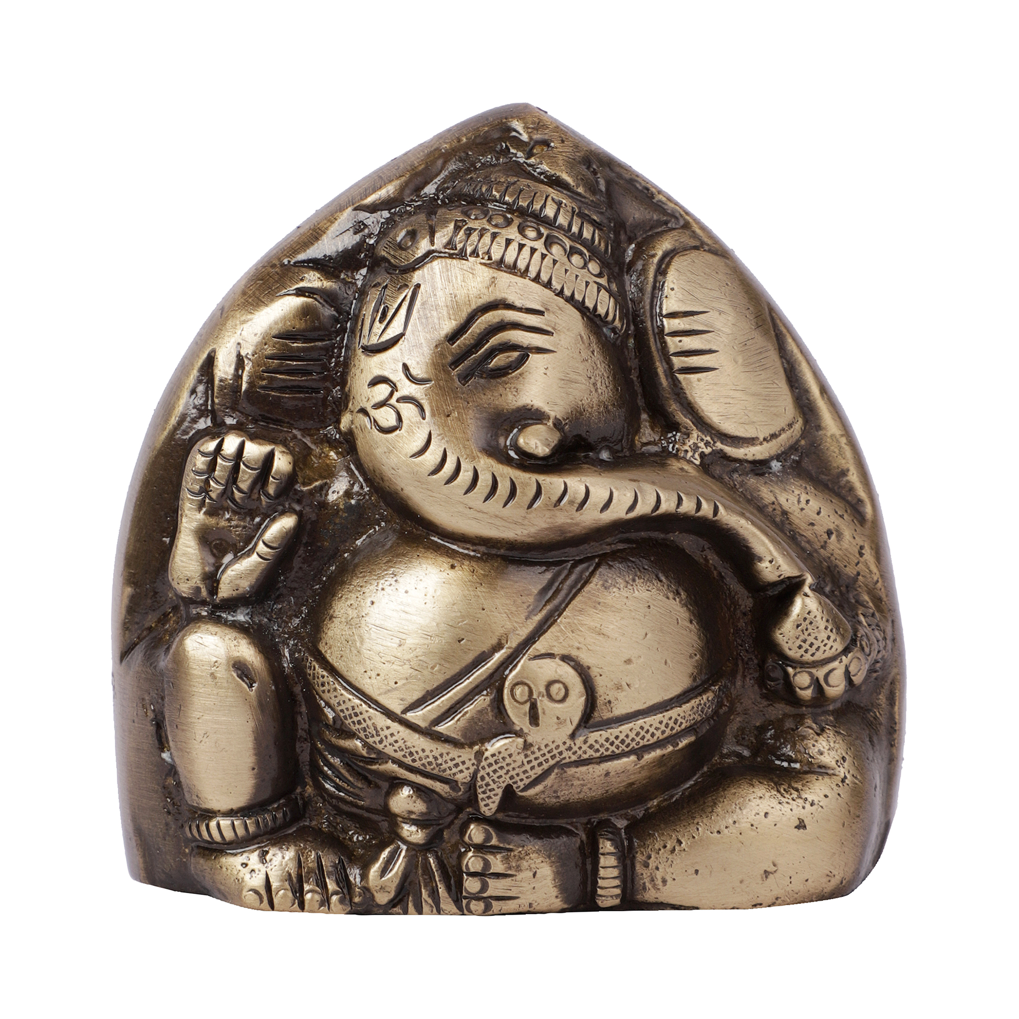 Brass Two Faced Ganesha Paper Weight